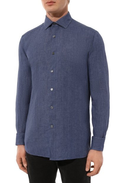 Льняная рубашка ZEGNA, арт. UDX38A7/SRF5, фото 3