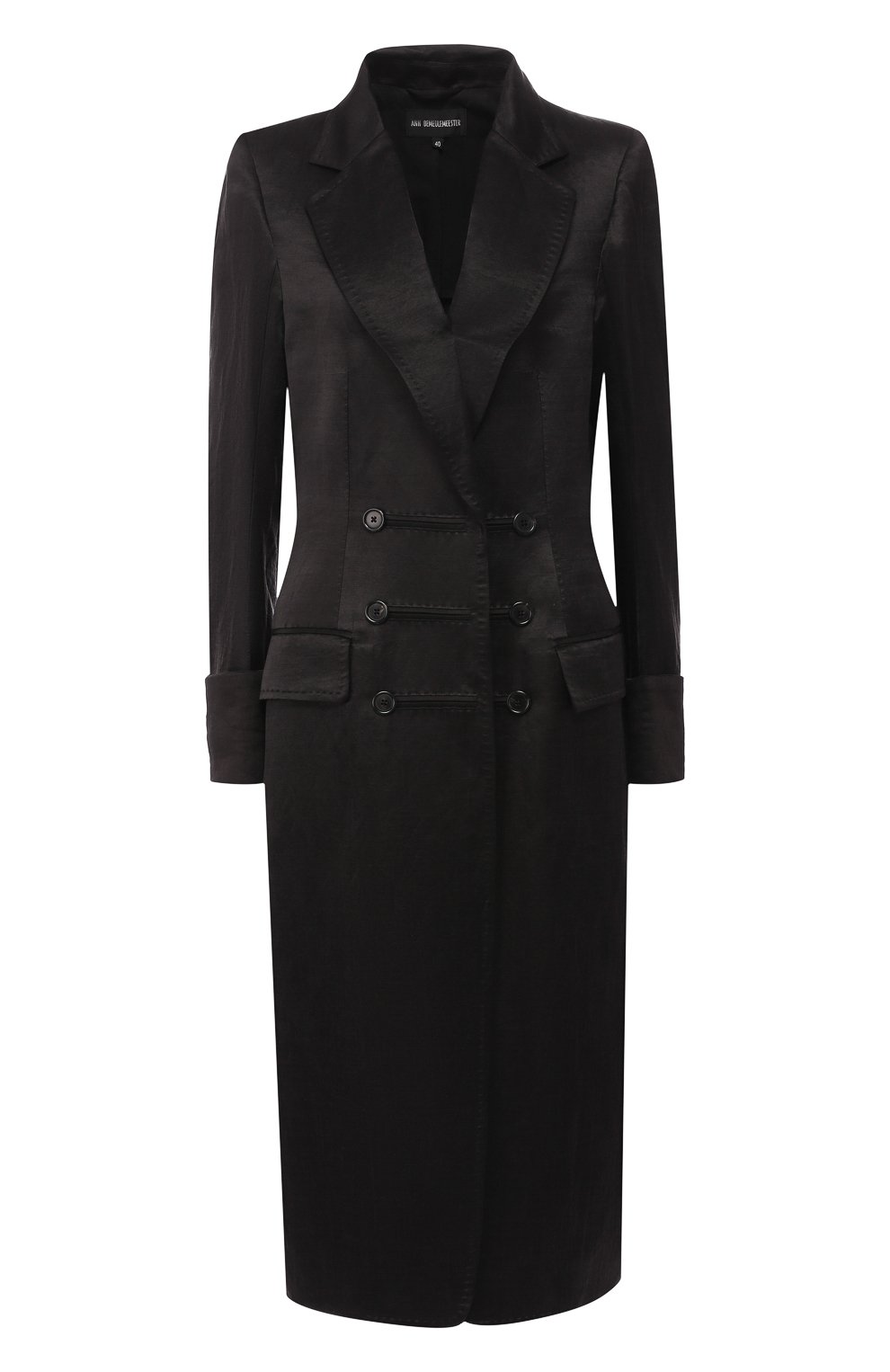Пальто из смеси льна и шелка ANN DEMEULEMEESTER, арт. 1901-1110-P-168-099, фото 1