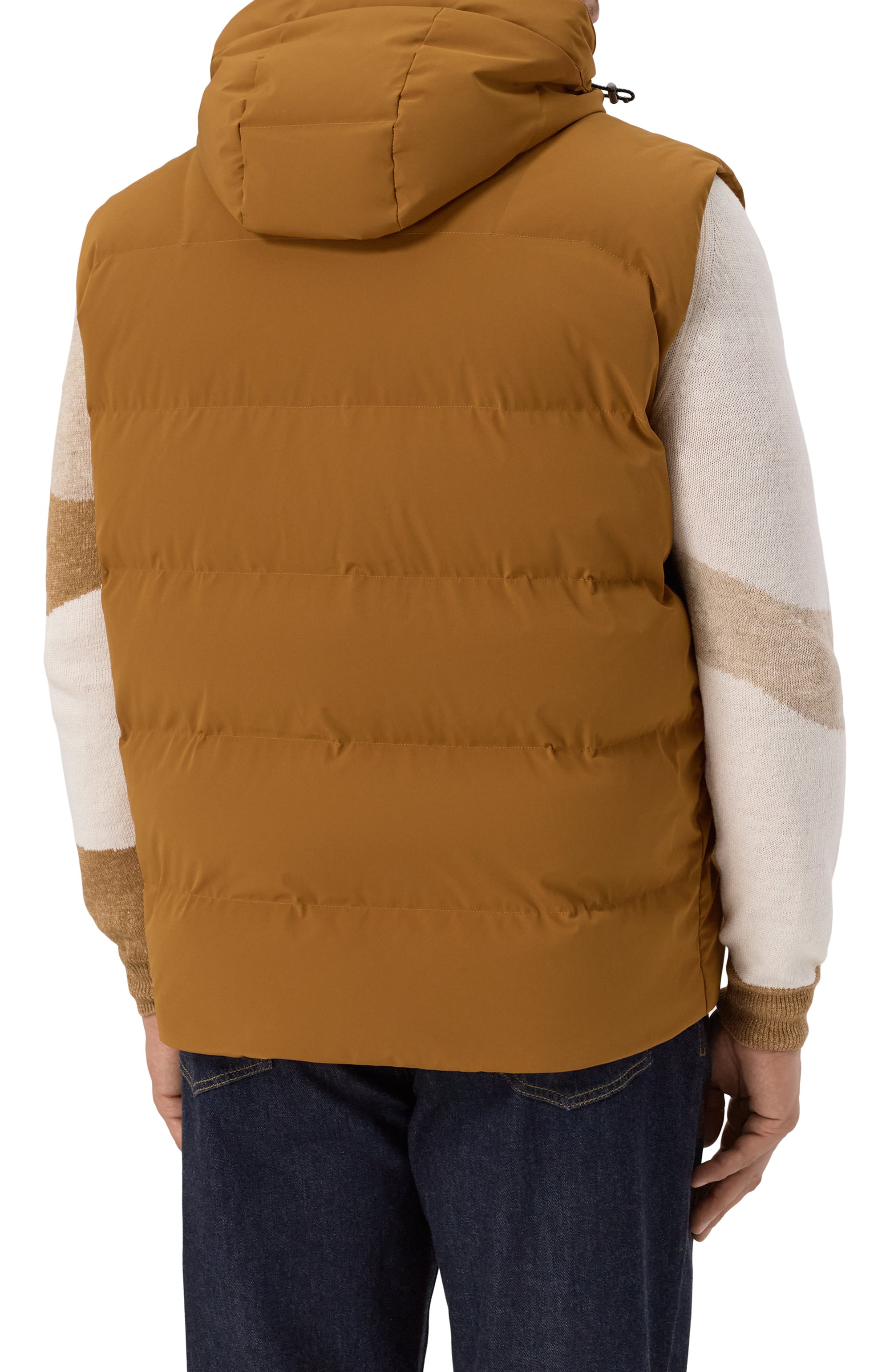 Пуховый жилет PAUL&SHARK светло-коричневого цвета по цене 95800 руб., арт. 15312006/976/3XL, фото 4 Пуховый жилет PAUL&SHARK, арт. 15312006/976/3XL, фото 4