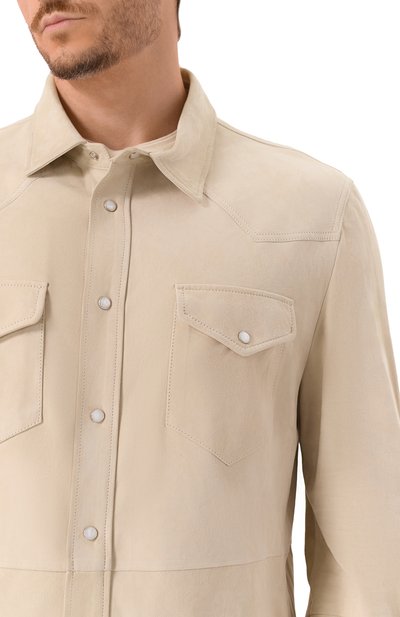 Замшевая куртка-рубашка BRUNELLO CUCINELLI, арт. MPCMI1721, фото 5