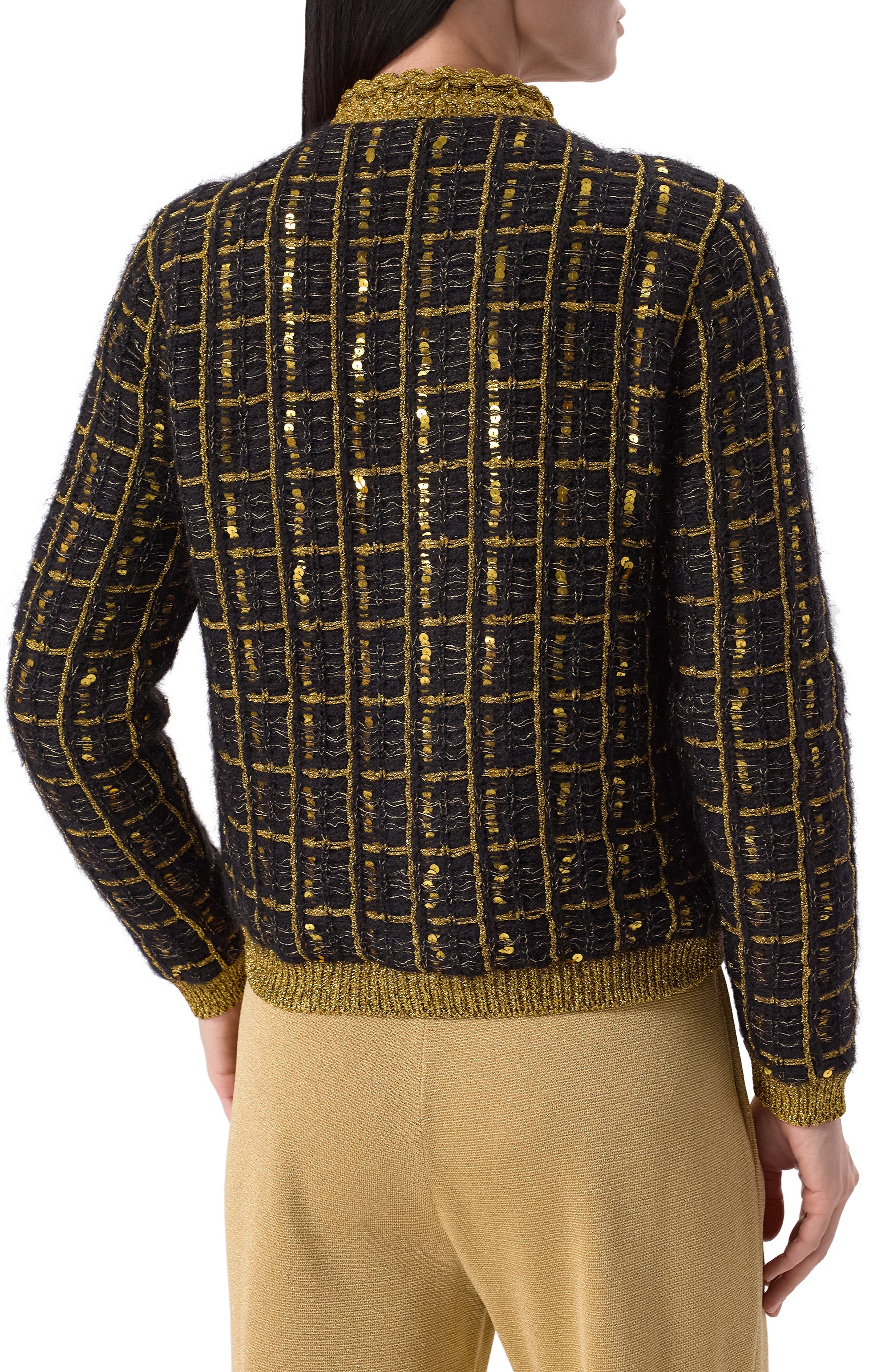 Жакет с отделкой пайетками VALENTINO, арт. 6B3KE03M94G, фото 4