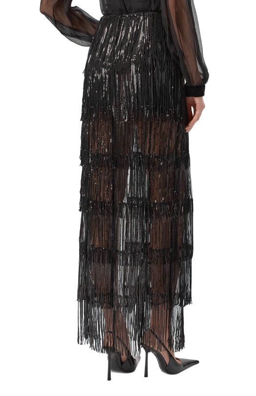 Юбка с отделкой пайетками Nina Ricci 25ACJU016/PL0481 Чёрный  25ACJU016/PL0481 Фото 4