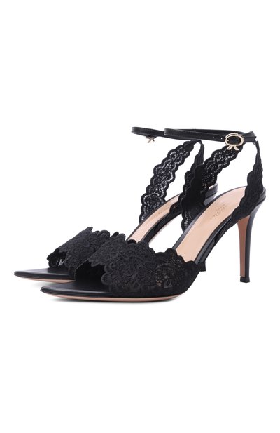 Женские текстильные босоножки yvonne 85 GIANVITO ROSSI, арт. G32607.85RIC.MHPNENE