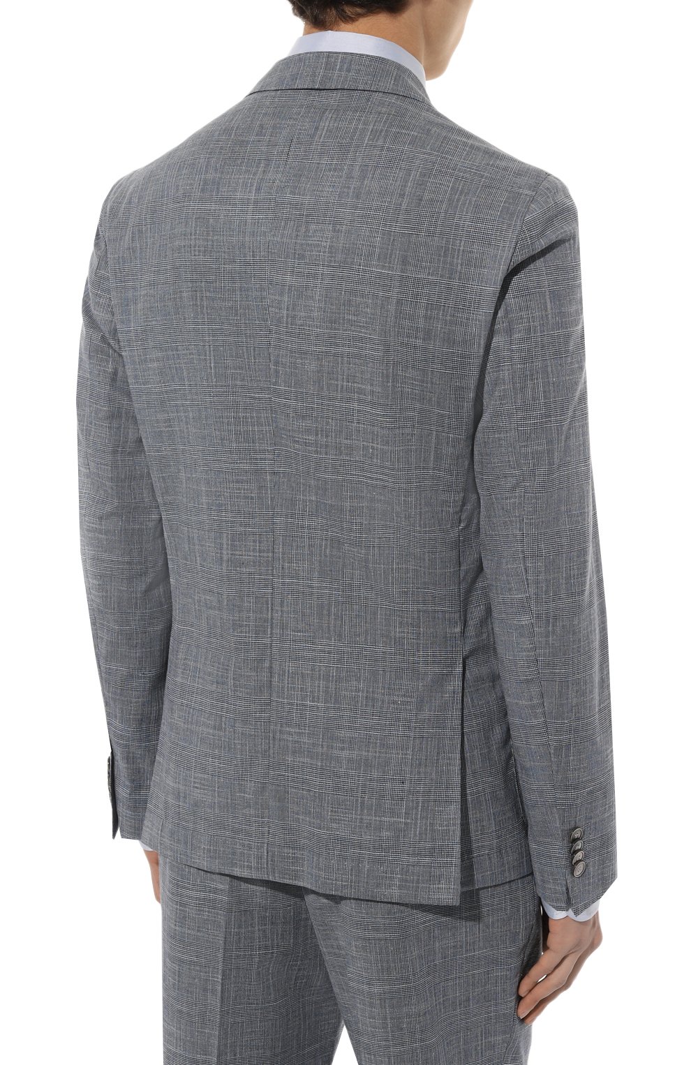 Костюм из хлопка и шерсти BOSS голубого цвета по цене 57500 руб., арт. 50489387, фото 3 Костюм из хлопка и шерсти BOSS, арт. 50489387, фото 3