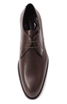 Мужские кожаные дерби carlyle BURBERRY темно-коричневого цвета, арт. 8102409 | Фото 6 (Материал внешний: Натуральная кожа; Нос: Не проставлено; Материал внутренний: Натуральная кожа; Стили: Классический)