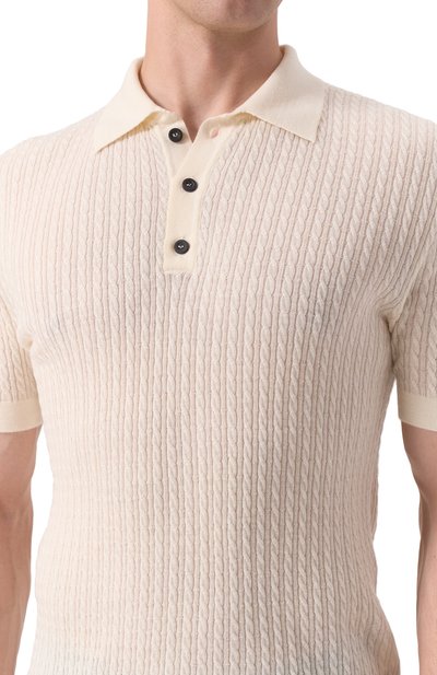 Поло из шерсти и шелка KITON, арт. UMM059801, фото 5