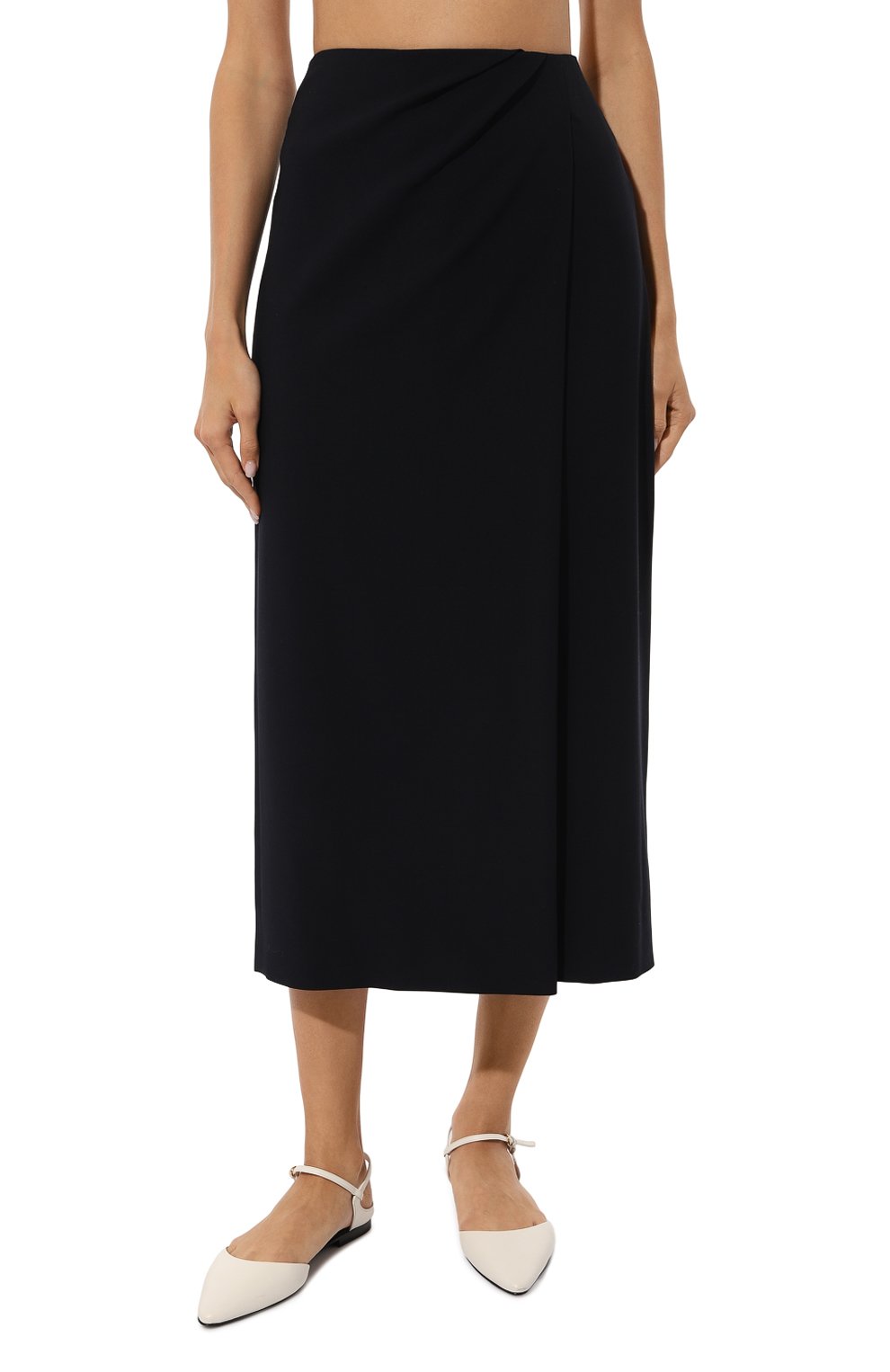 Шерстяная юбка WINDSOR темно-синего цвета по цене 46950 руб., арт. DR423/10018355, фото 3 Шерстяная юбка WINDSOR, арт. DR423/10018355, фото 3