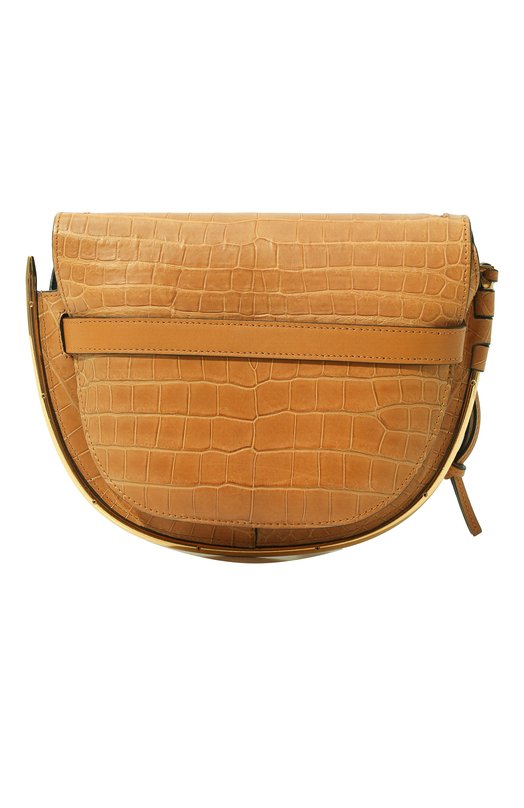 Сумка Gate из кожи крокодила Loewe Бежевый, фото 6