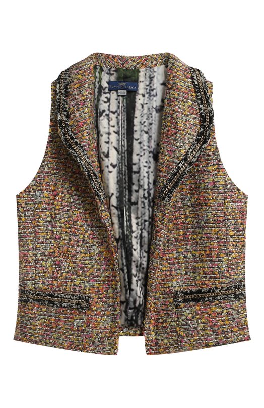 

Жилет из вискозы и хлопка Roma E Toska, Разноцветный