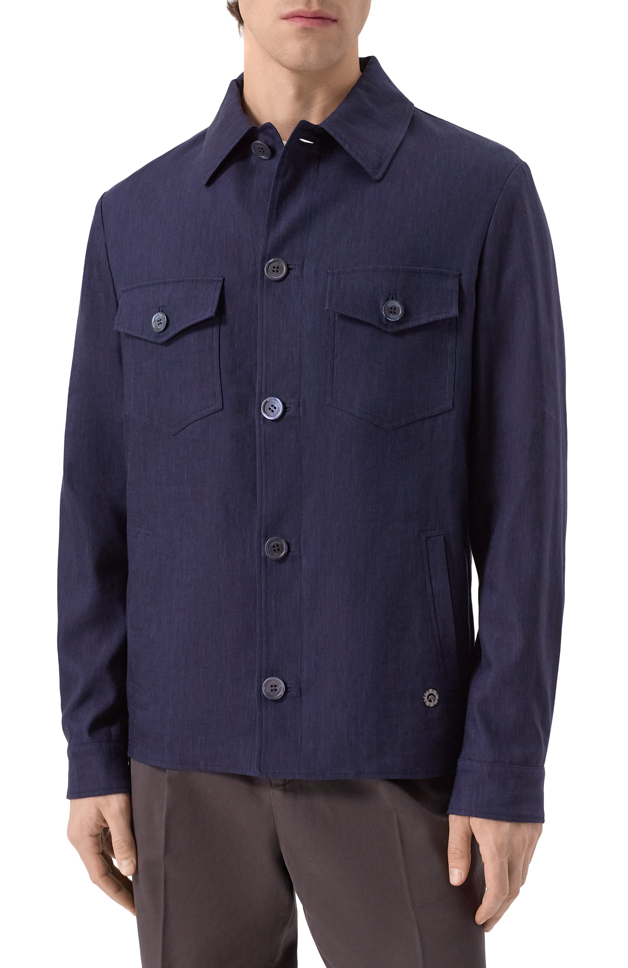 Куртка-рубашка изо льна и шерсти STEFANO RICCI, арт. M7J5100380/WL003L, фото 3