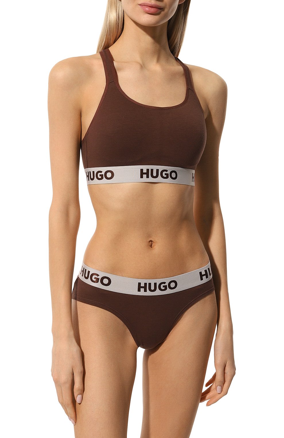 Хлопковый бра-топ HUGO, арт. 50480159, фото 2