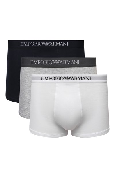 Комплект из трех хлопковых боксеров EMPORIO ARMANI, арт. 111610/CC722, фото 1
