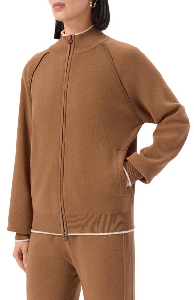 Кардиган  из шерсти и кашемира KITON, арт. DMKX002K0545H02, фото 3