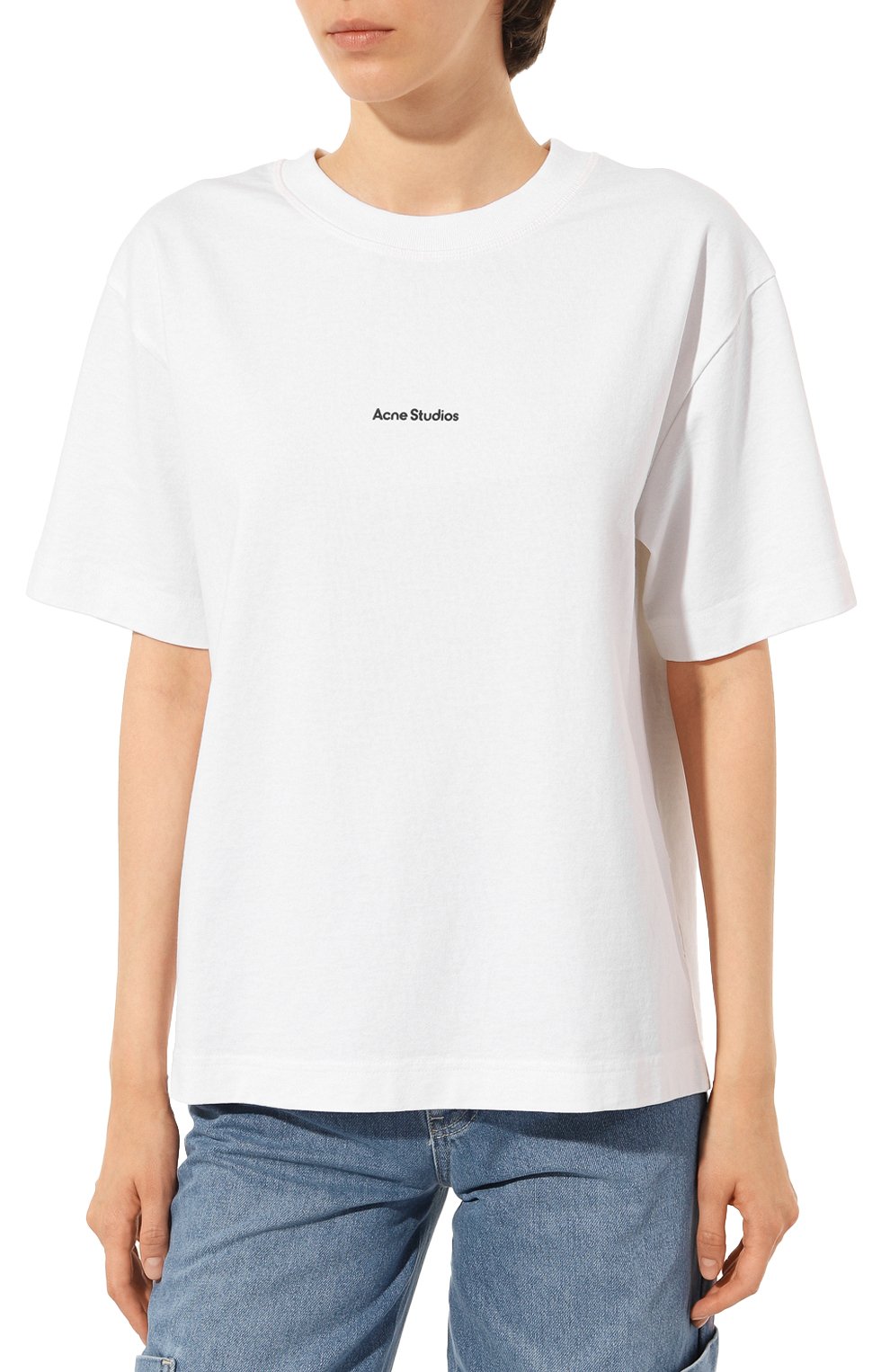 Хлопковая футболка ACNE STUDIOS, арт. FN WN TSHI000196183, фото 3
