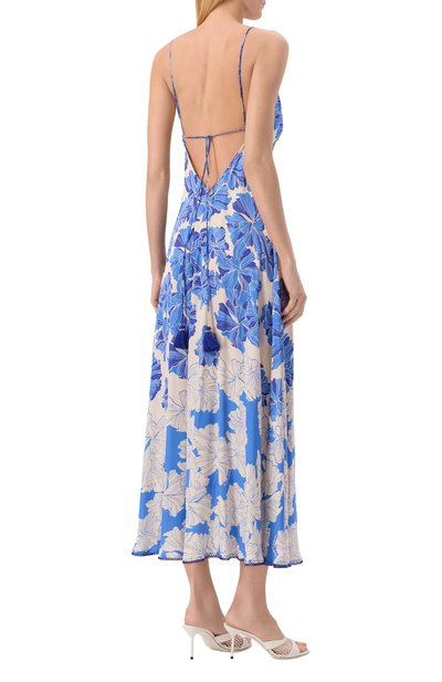 Платье из вискозы POUPETTE ST BARTH голубого цвета по цене 51300 руб., арт. WDNS26LVSFNU, фото 3 Платье из вискозы POUPETTE ST BARTH, арт. WDNS26LVSFNU, фото 3