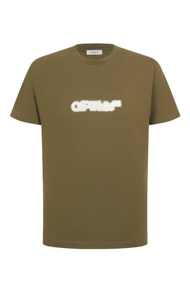 Хлопковая футболка OFF-WHITE, арт. 0MAA027S25JER00B, фото 1