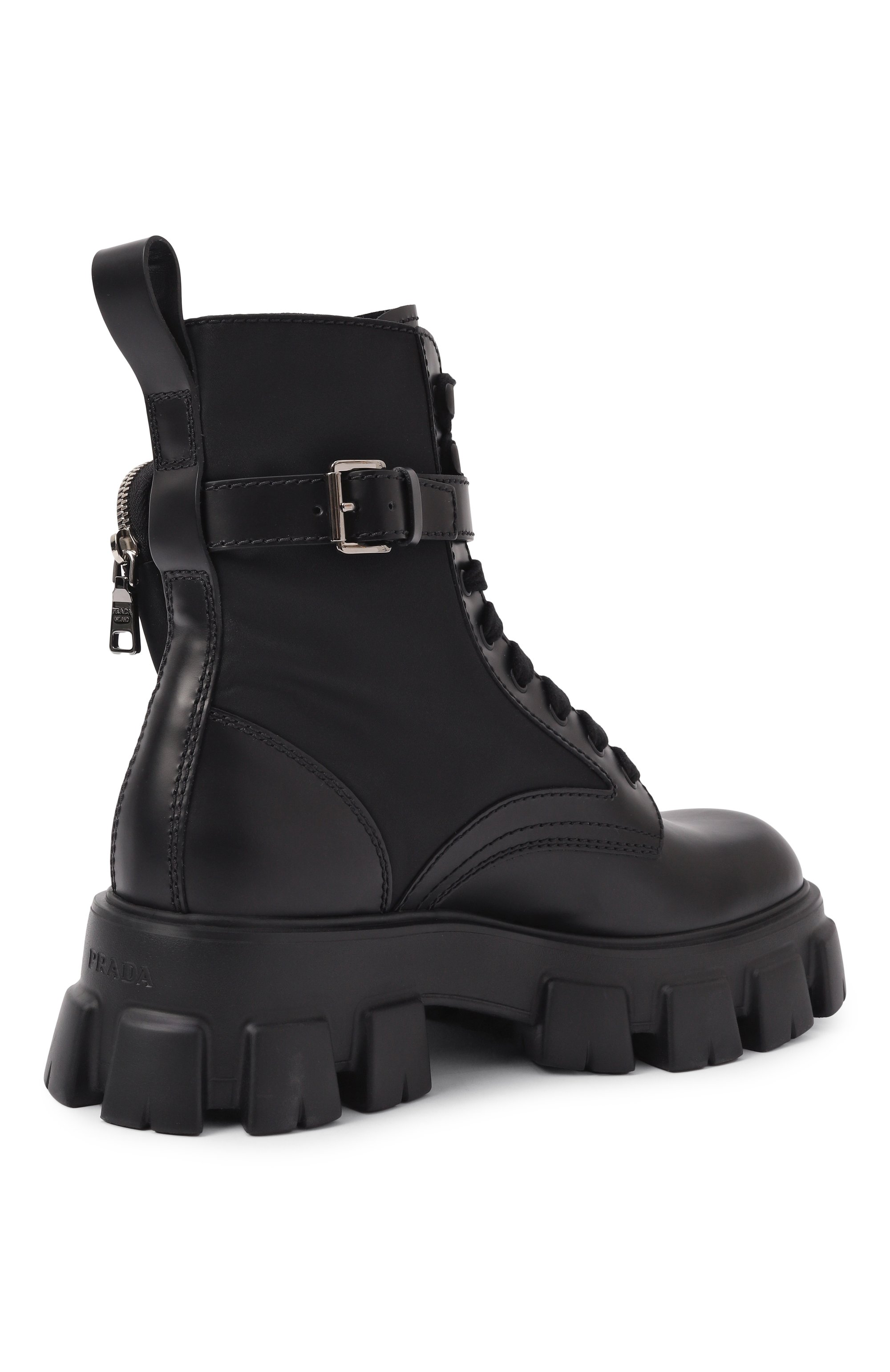 Комбинированные ботинки monolith PRADA, арт. 2UE007-3L09-F0002-D002, фото 5
