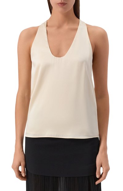 Атласный топ ARMARIUM кремового цвета по цене 52150 руб., арт. ARMFWT031/SE07, фото 3 Атласный топ ARMARIUM, арт. ARMFWT031/SE07, фото 3