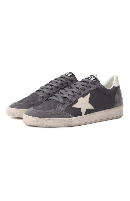 Кожаные кеды Ball Star Golden Goose Deluxe Brand GMF00117.F008157 Серый GMF00117.F008157