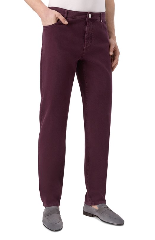 Джинсы Traditional Fit Brunello Cucinelli M277UD3210 Фиолетовый  M277UD3210 Фото 3