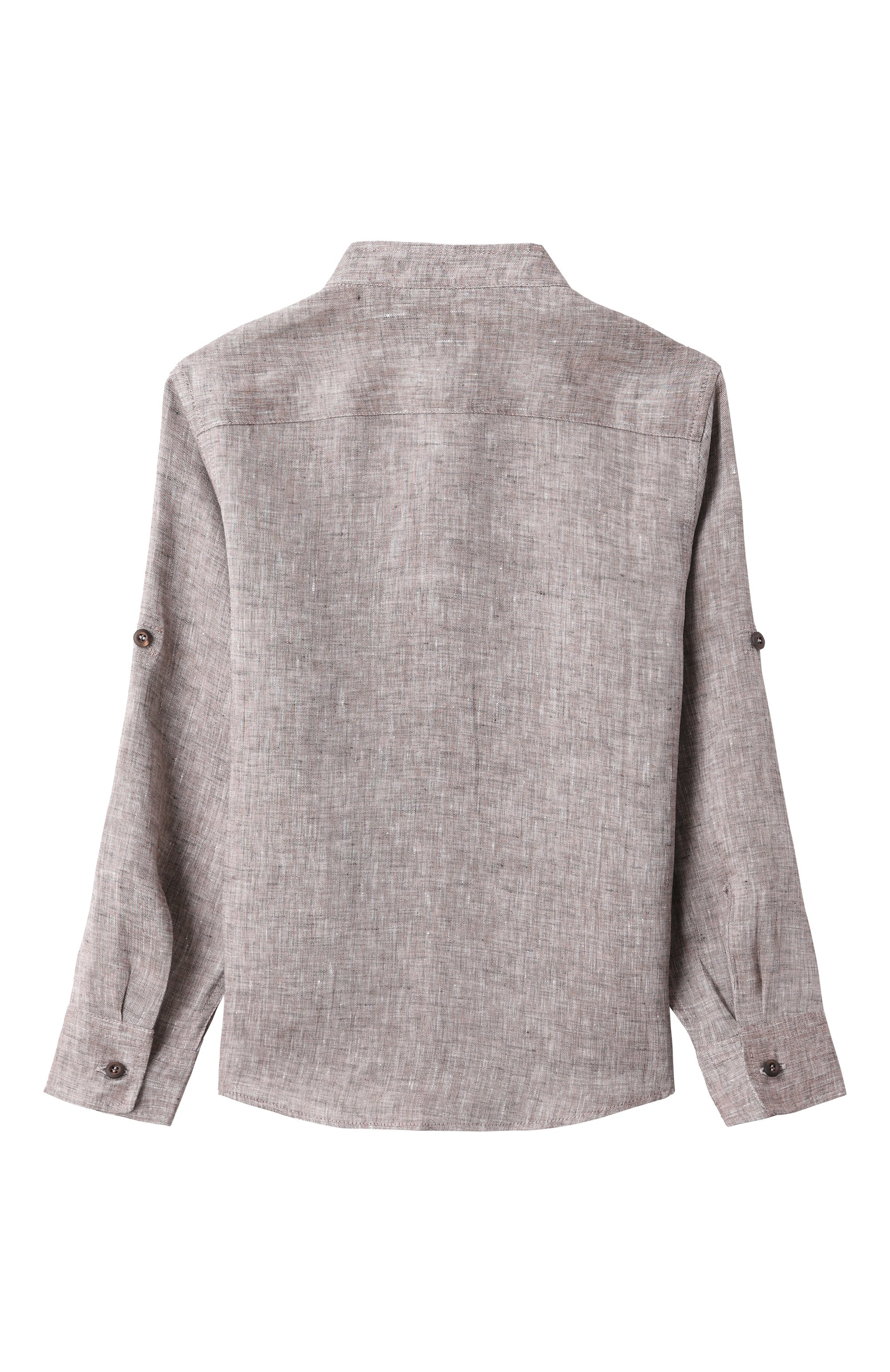 Льняная рубашка BRUNELLO CUCINELLI, арт. BM684C330A, фото 2