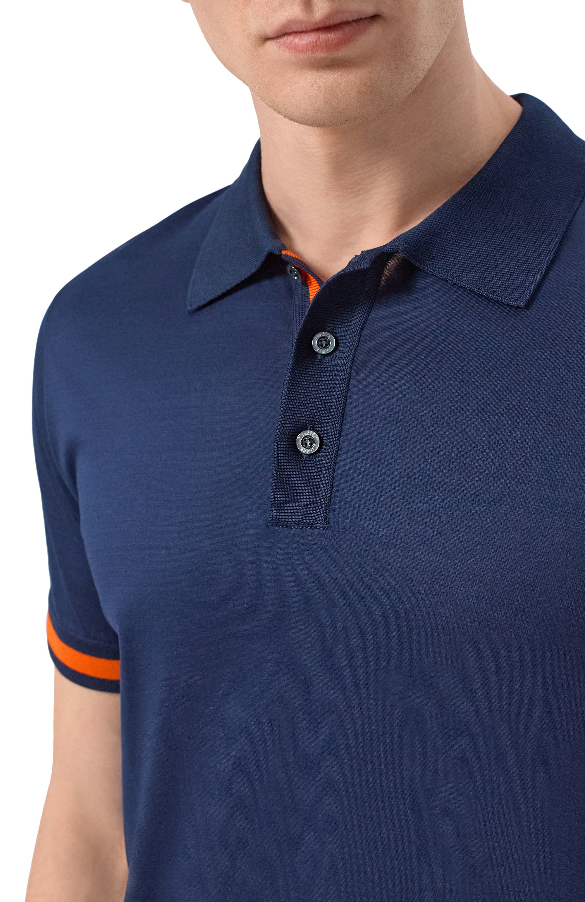 Хлопковое поло golf MOORER, арт. UG0LIN0/JCG, фото 5