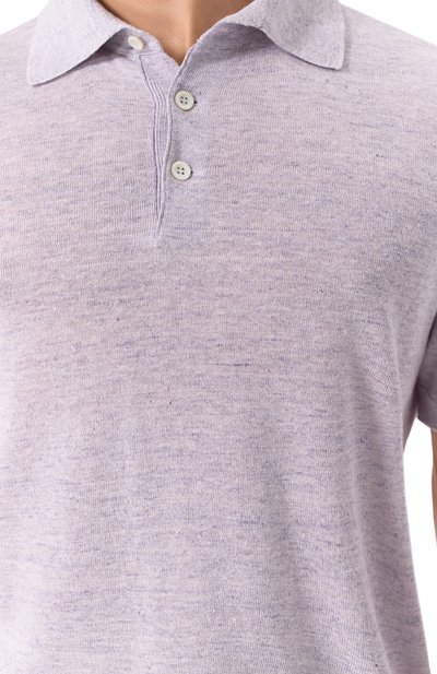 Поло изо льна и хлопка BRUNELLO CUCINELLI, арт. M2L00315, фото 5