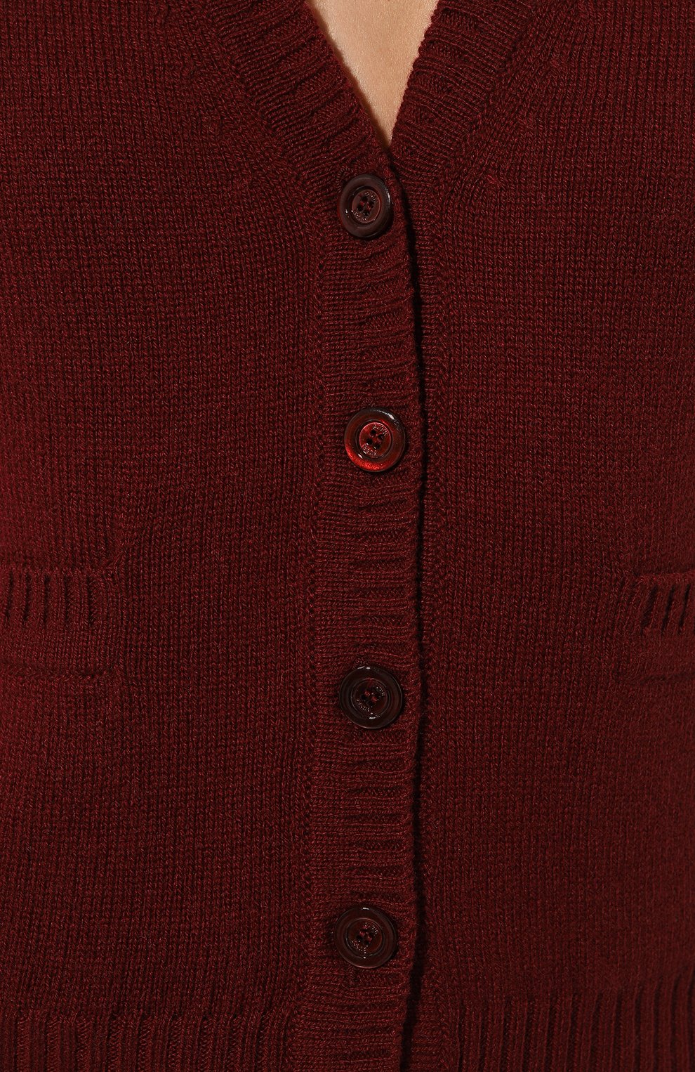 Кашемировый кардиган GUCCI бордового цвета по цене 164500 руб., арт. 628412 XKBB2, фото 5 Кашемировый кардиган GUCCI, арт. 628412 XKBB2, фото 5