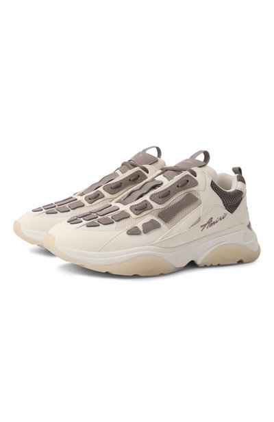 Мужские кожаные кроссовки bone running AMIRI, арт. AMF0SR1091