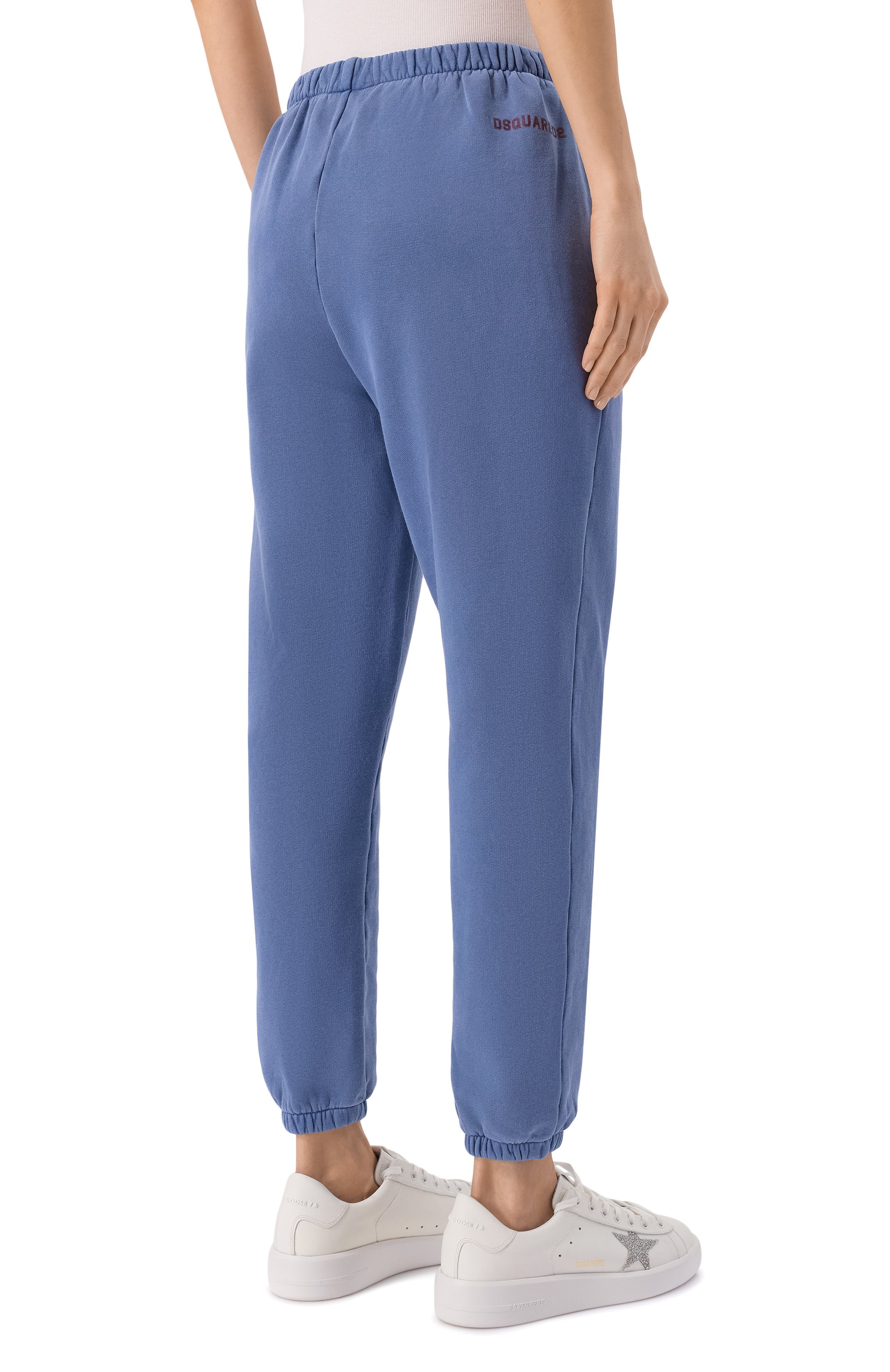 Хлопковые джоггеры DSQUARED2 синего цвета по цене 41450 руб., арт. S75KB0550/D25030, фото 4 Хлопковые джоггеры DSQUARED2, арт. S75KB0550/D25030, фото 4