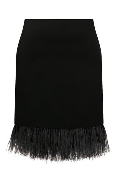 Женская юбка с отделкой перьями BRUNELLO CUCINELLI, арт. M0H38G3702