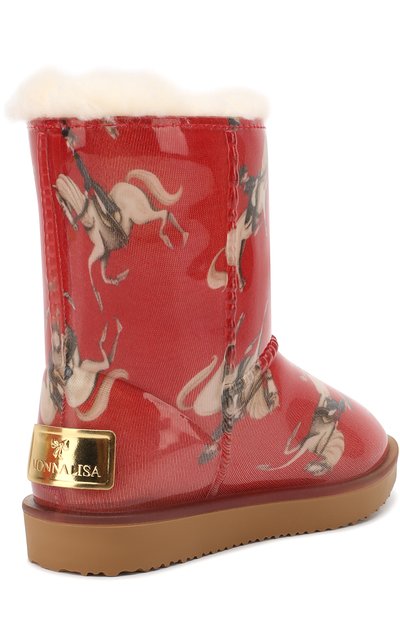 Непромокаемые сапоги с принтом MONNALISA, арт. 8C0002, фото 3