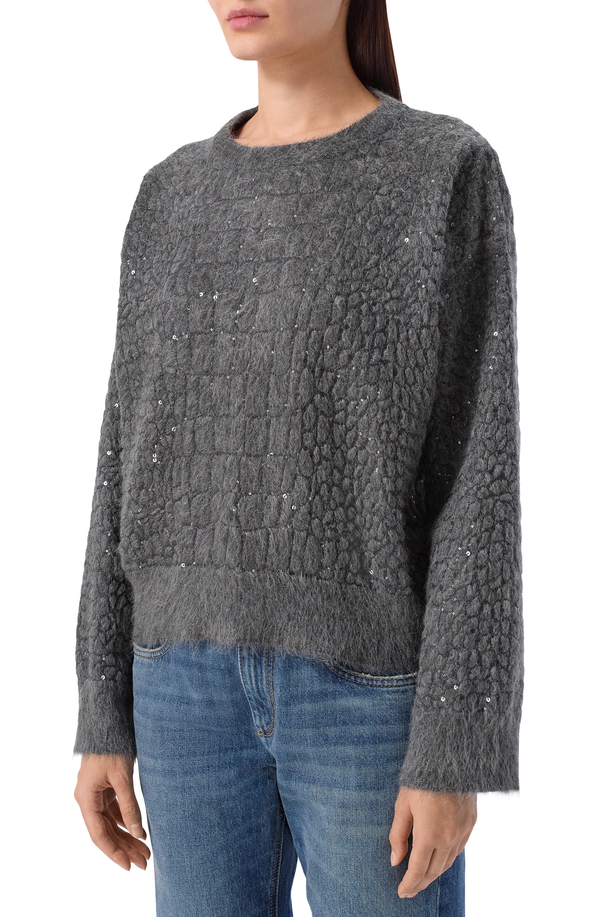 Свитер из шерсти и кашемира BRUNELLO CUCINELLI, арт. MBP240400P, фото 3