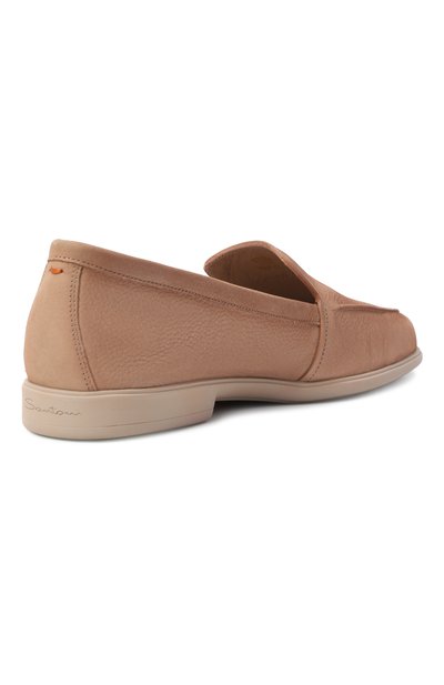 Лоферы из нубука SANTONI темно-бежевого цвета по цене 93150 руб., арт. WULG72051GC2SPRX, фото 5 Лоферы из нубука SANTONI, арт. WULG72051GC2SPRX, фото 5