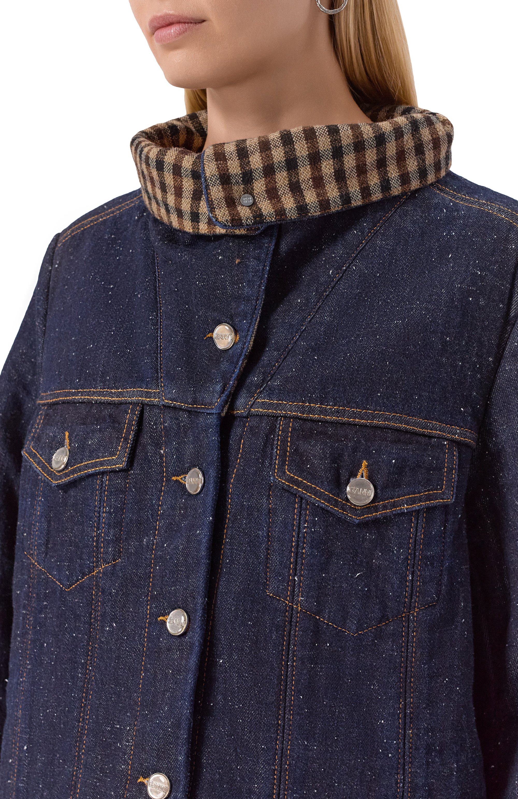 Джинсовая куртка GANNI, арт. J1766, фото 5