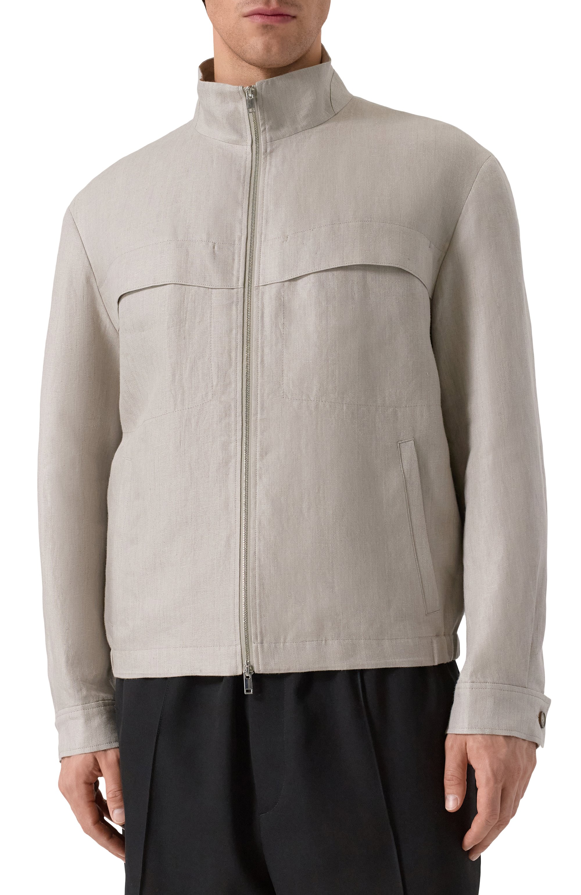 Льняной бомбер 12 STOREEZ, арт. 132378, фото 3