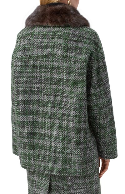 Полупальто из кашемира и шелка с отделкой из соболя MVST, арт. M25.1PW.0001B/13441, фото 4