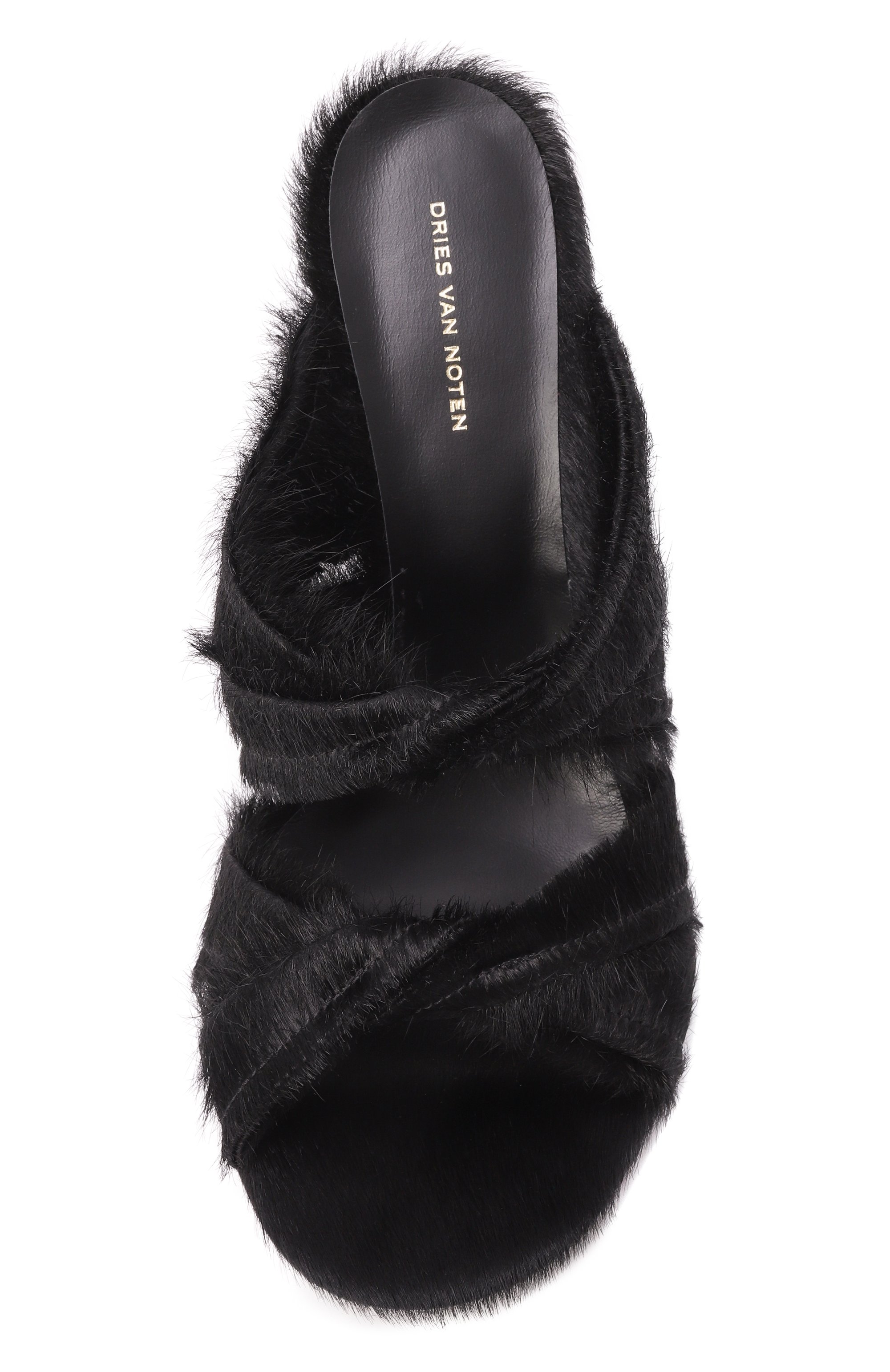 Кожаные мюли DRIES VAN NOTEN черного цвета по цене 99500 руб., арт. 011710-301-900, фото 6 Кожаные мюли DRIES VAN NOTEN, арт. 011710-301-900, фото 6