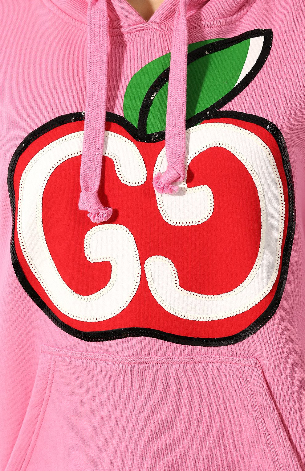 Хлопковое худи GUCCI розового цвета по цене 158400 руб., арт. 610160/XJCCK, фото 5 Хлопковое худи GUCCI, арт. 610160/XJCCK, фото 5