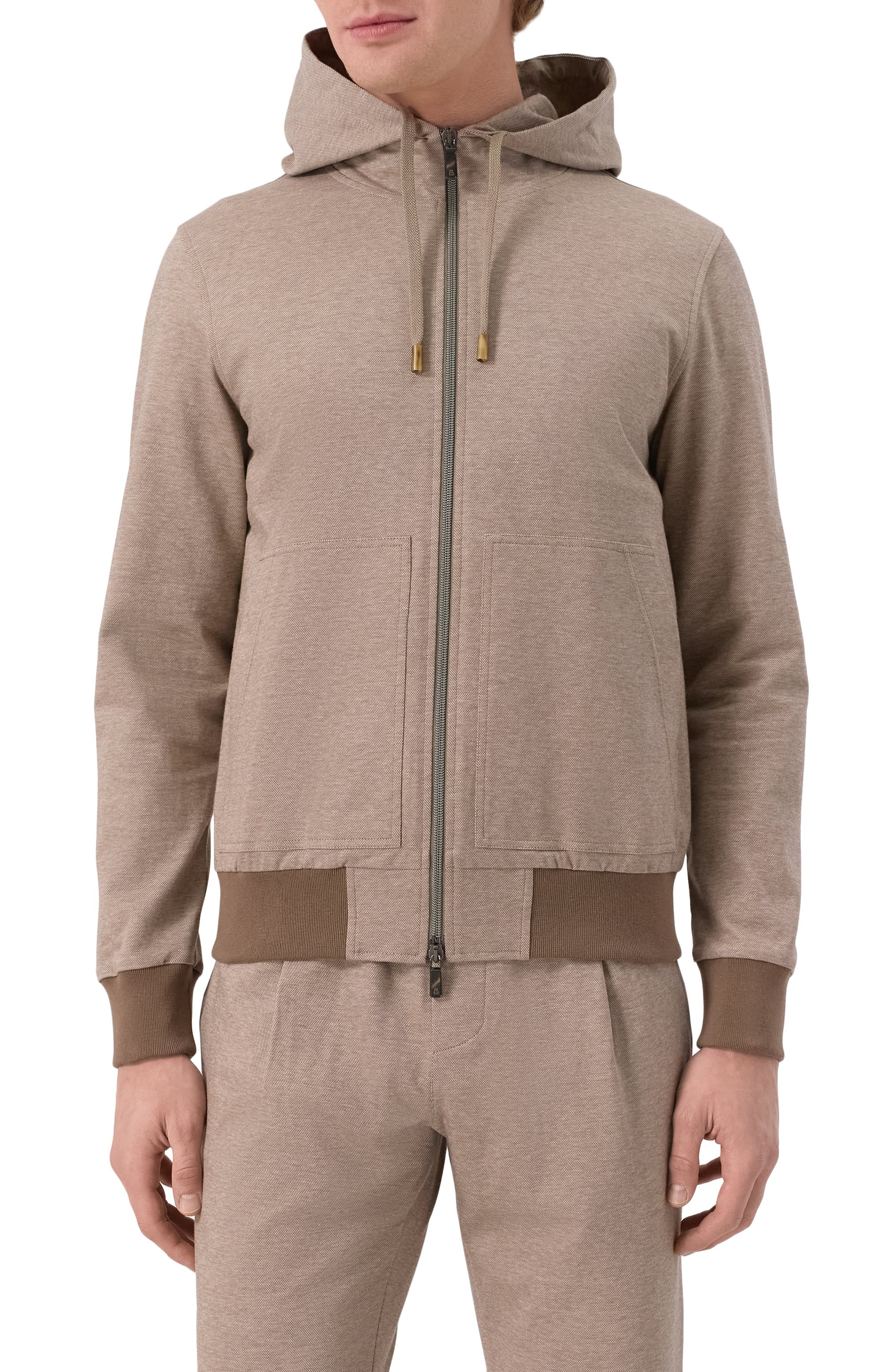 Хлопковая толстовка CAPOBIANCO темно-бежевого цвета по цене 82800 руб., арт. 18M402.FE00., фото 3 Хлопковая толстовка CAPOBIANCO, арт. 18M402.FE00., фото 3