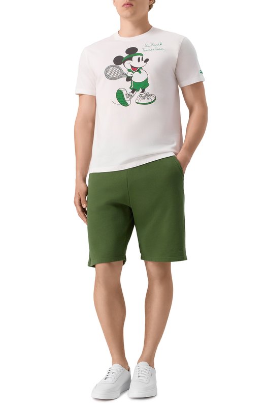 Хлопковая футболка MC2 Saint Barth STBM TSHIRT MAN/05104H Белый  STBM TSHIRT MAN/05104H Фото 2