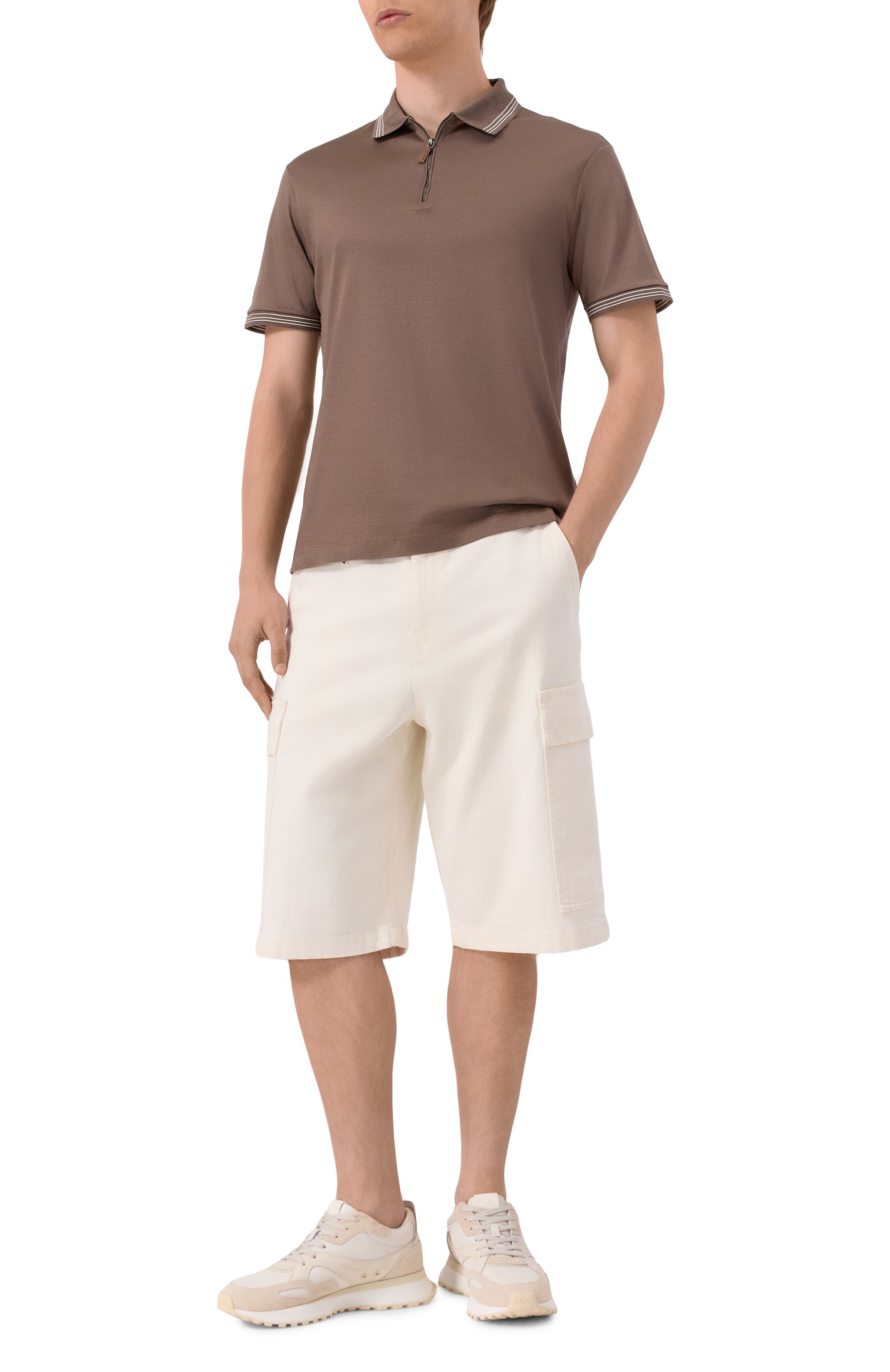 Поло PAUL&SHARK темно-бежевого цвета по цене 41400 руб., арт. 15311707, фото 2 Поло PAUL&SHARK, арт. 15311707, фото 2