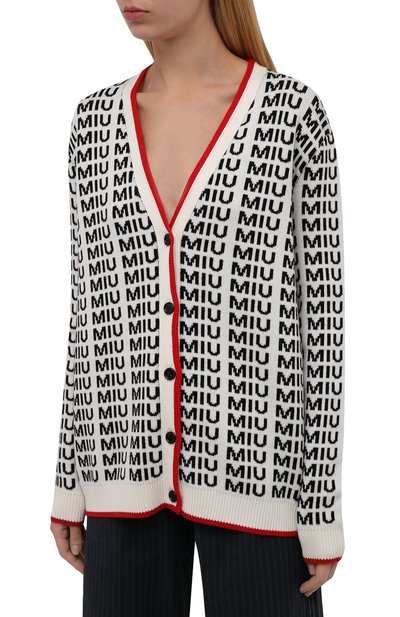 Шерстяной кардиган MIU MIU, арт. MMF198-1V8X-F0304, фото 3