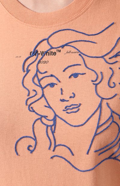 Хлопковая футболка OFF-WHITE, арт. 0WAA049E19B070602230, фото 5