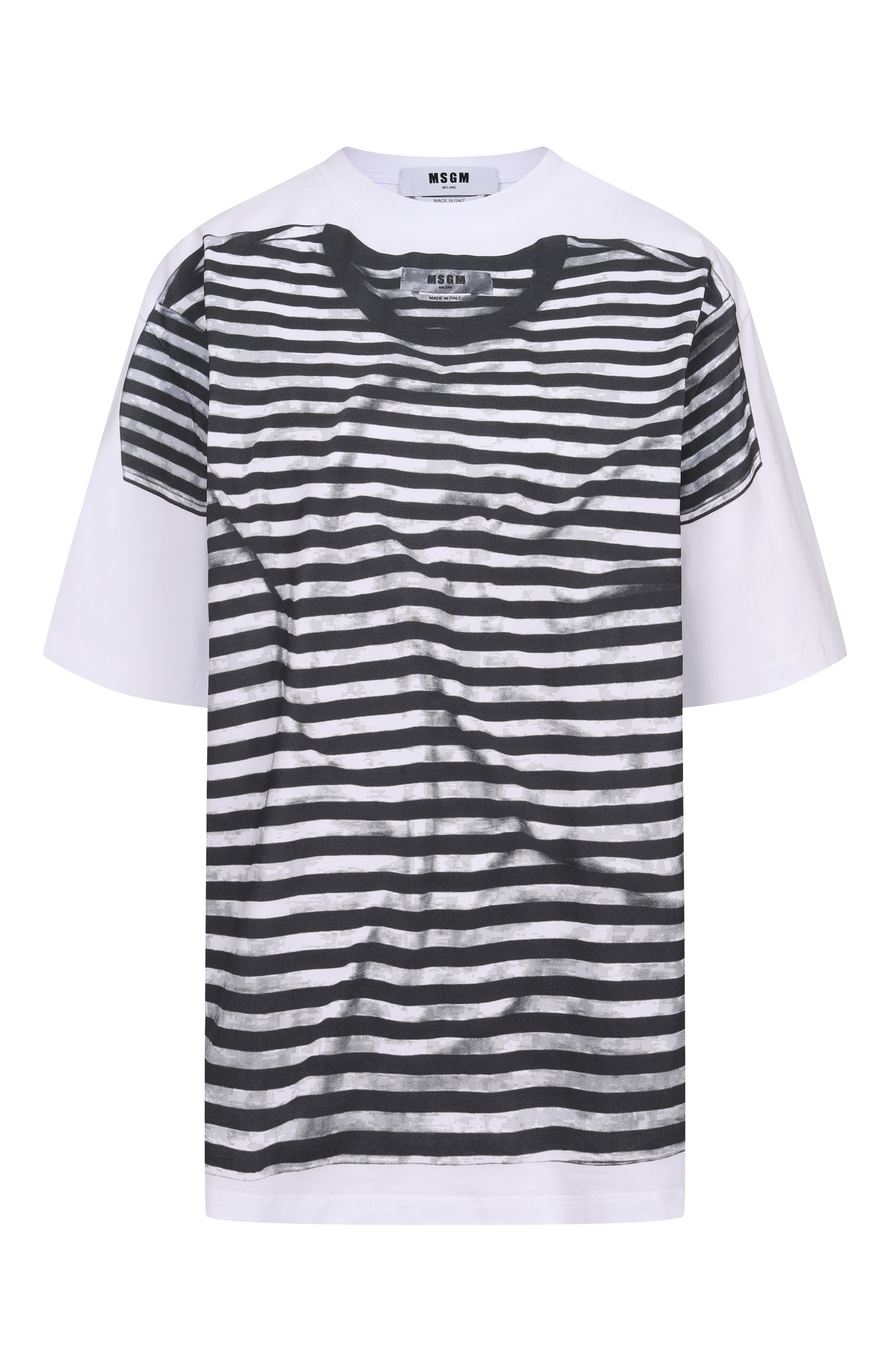 Хлопковая футболка MSGM, арт. 4042MDM105 267002/267002, фото 1