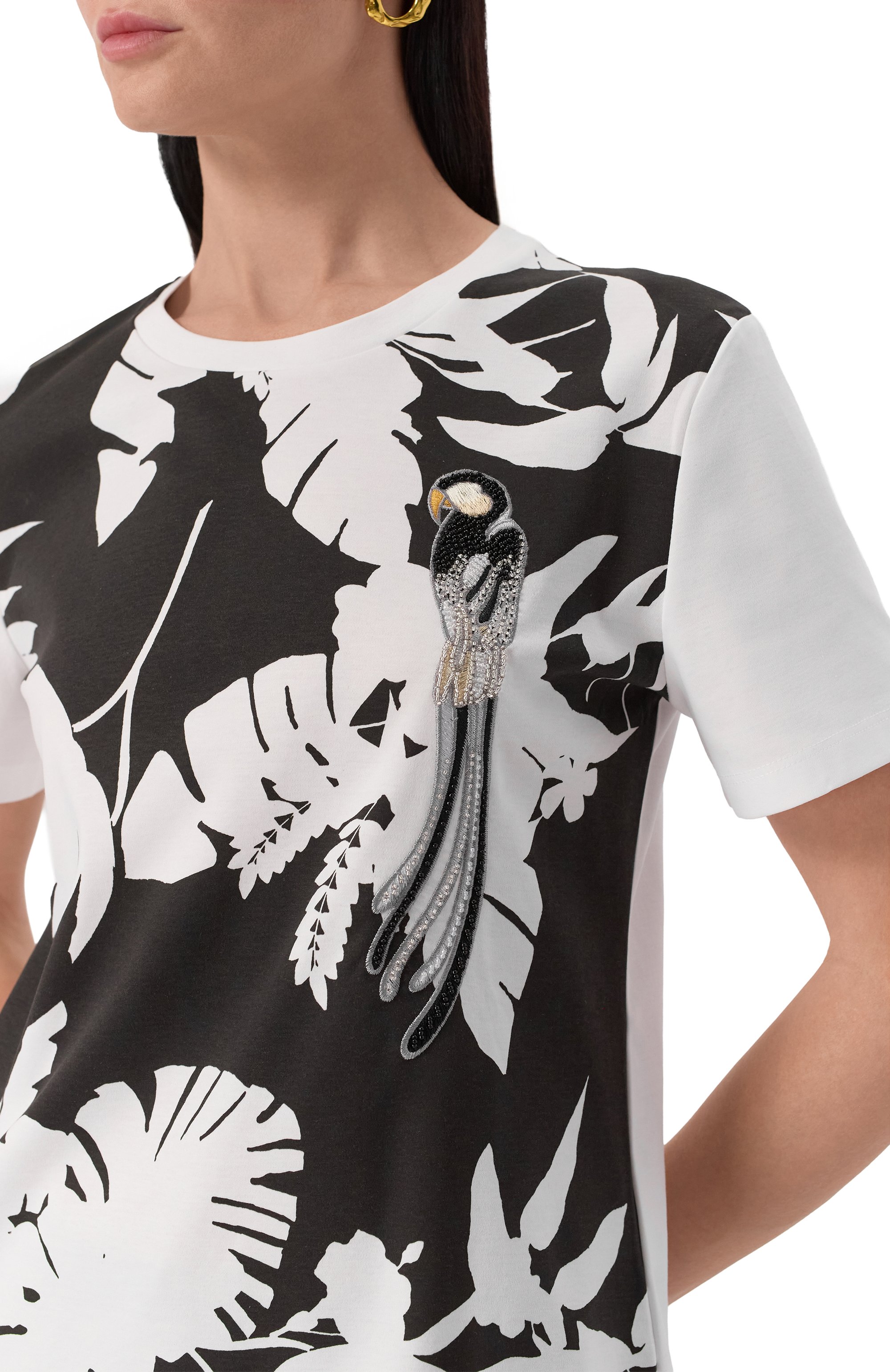 Хлопковая футболка MAX MARA STUDIO, арт. W0N, фото 5