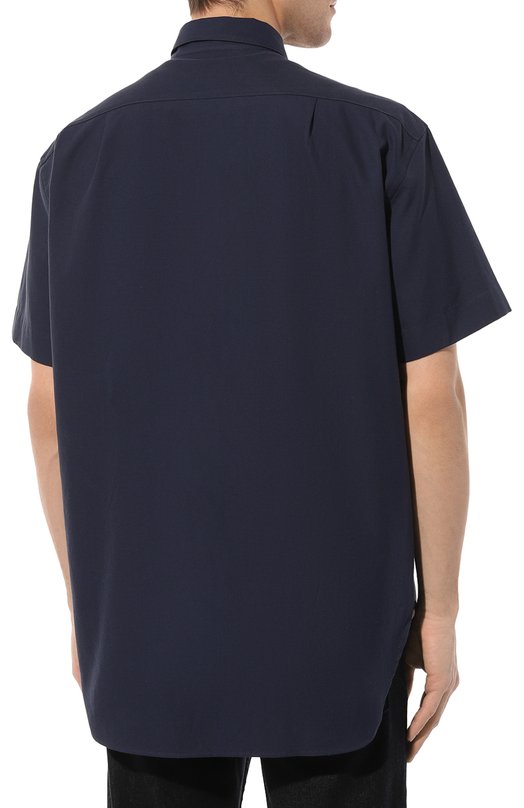 Хлопковая рубашка Giorgio Armani 4SGCC099/T04S6 Синий  4SGCC099/T04S6 Фото 4
