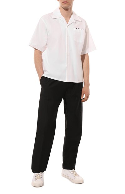 Хлопковая рубашка MARNI, арт. CUMU0213P0/USCV08, фото 2