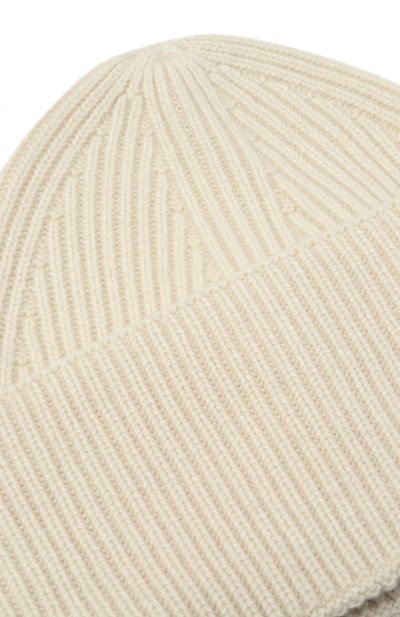 Кашемировая шапка LANEUS кремового цвета по цене 32900 руб., арт. F5LAUAHT186, фото 3 Кашемировая шапка LANEUS, арт. F5LAUAHT186, фото 3