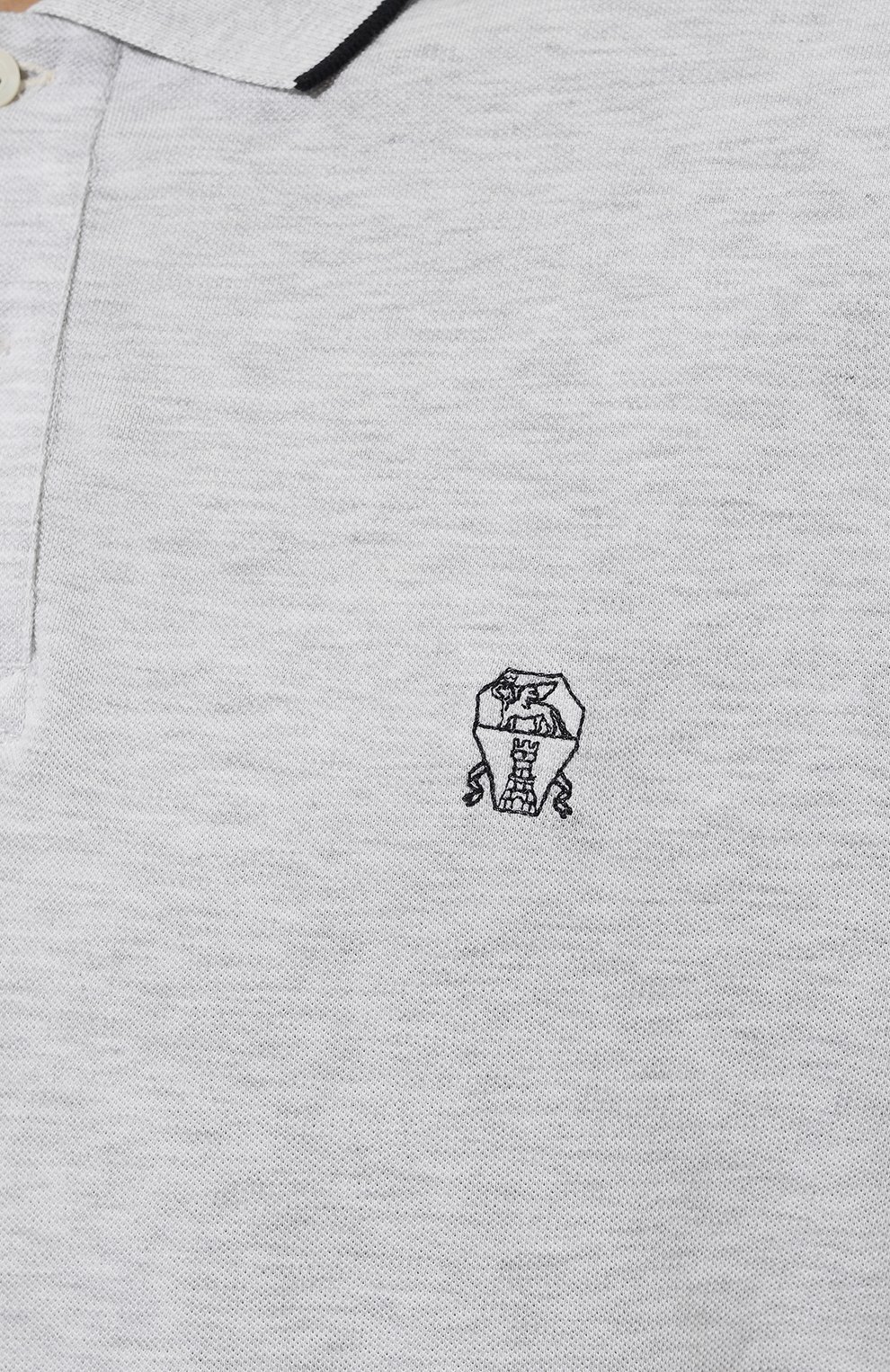 Хлопковое поло BRUNELLO CUCINELLI, арт. ME8549779G, фото 5